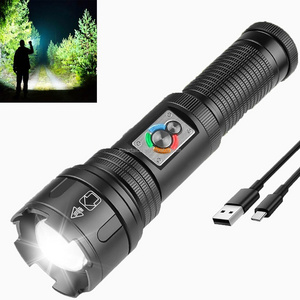 Powerful Waterproof Torch 10 Lighting Modes 5000 Lumen LED Tactical Flash Light Super Bright Flashlight Industrial 90 DC 5V 100