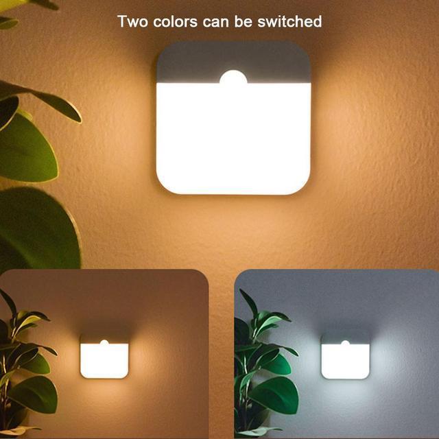 Motion Sensor Lights, 3 Modes USB Rechargeable Motion Sensor LED Night Light