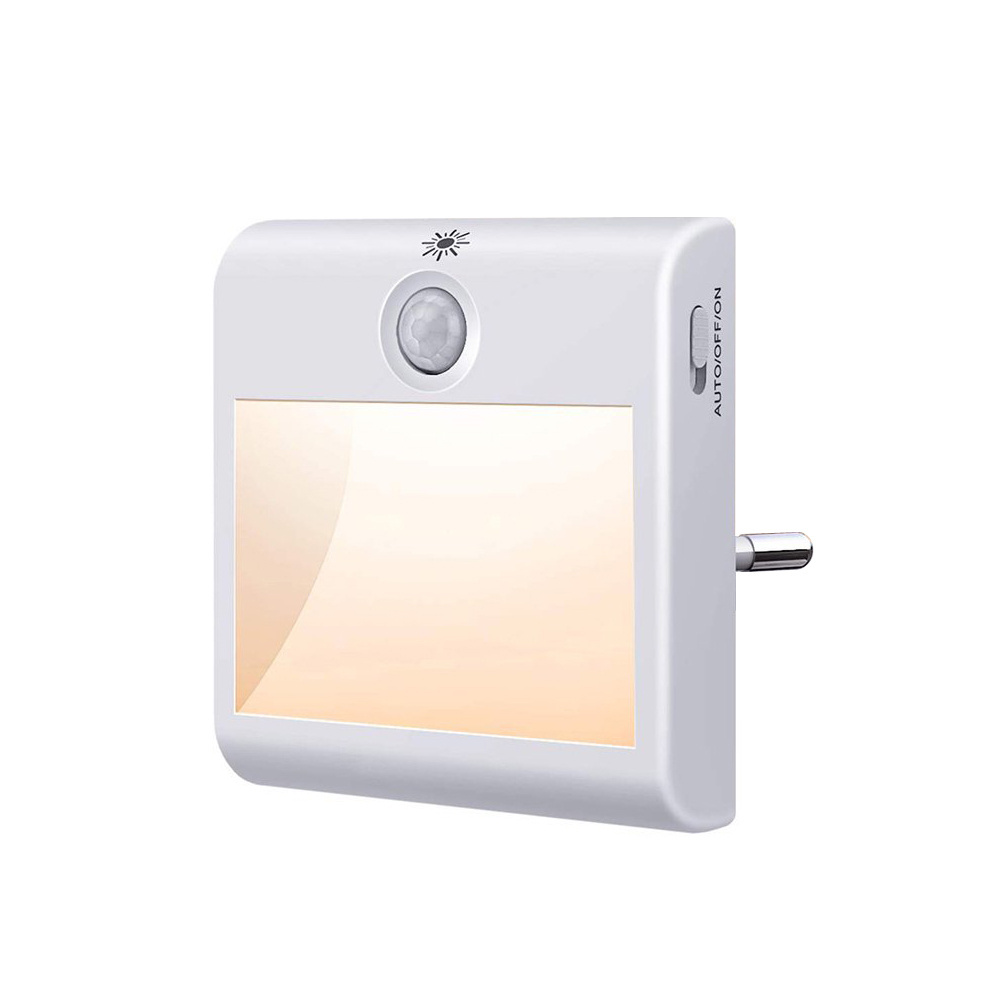 Energy Saving & Safety Automatic Sensor Lamp Warm White Eu Plug Auto Lighting LED Night Light