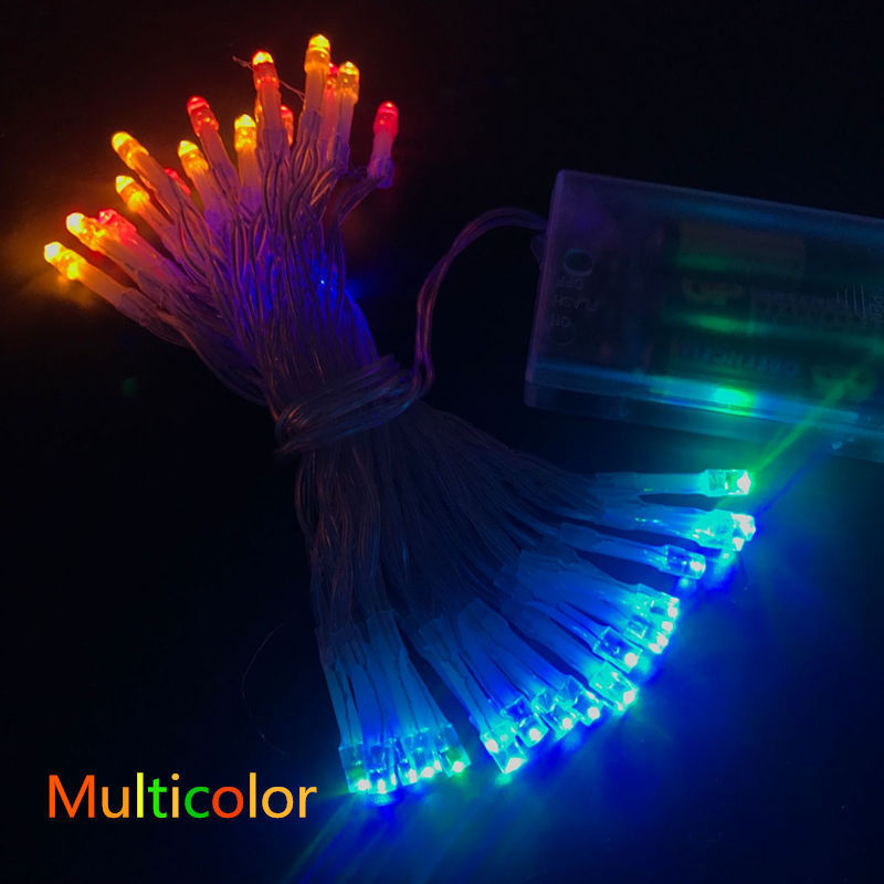 Waterproof 1M -10M LED String Fairy lights Holiday lighting Garland For Christmas Tree Wedding Party Decor Powered Battery light