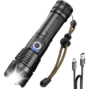 5 Modes Zoomable Waterproof Torch High Powered 2000 Lumens Super Bright Tactical LED Flashlight