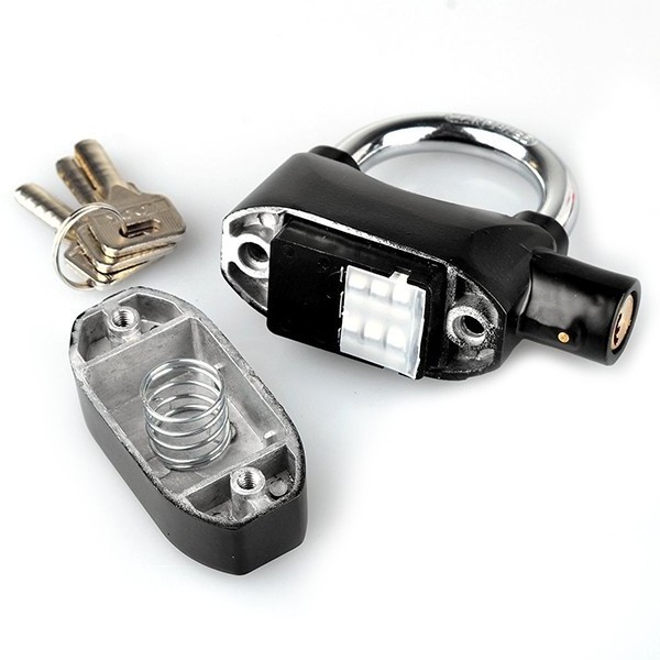 Motorcycle alarm lock Padlock alarm Waterproof siren alarm lock