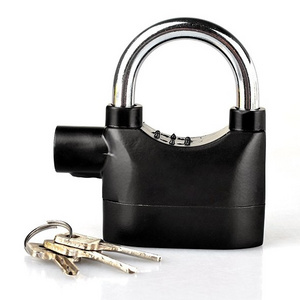 High Security Alarm Padlock,Siren Alarm Brass Plastic Cover Function padlock,heavy duty waterproof cheap door lock