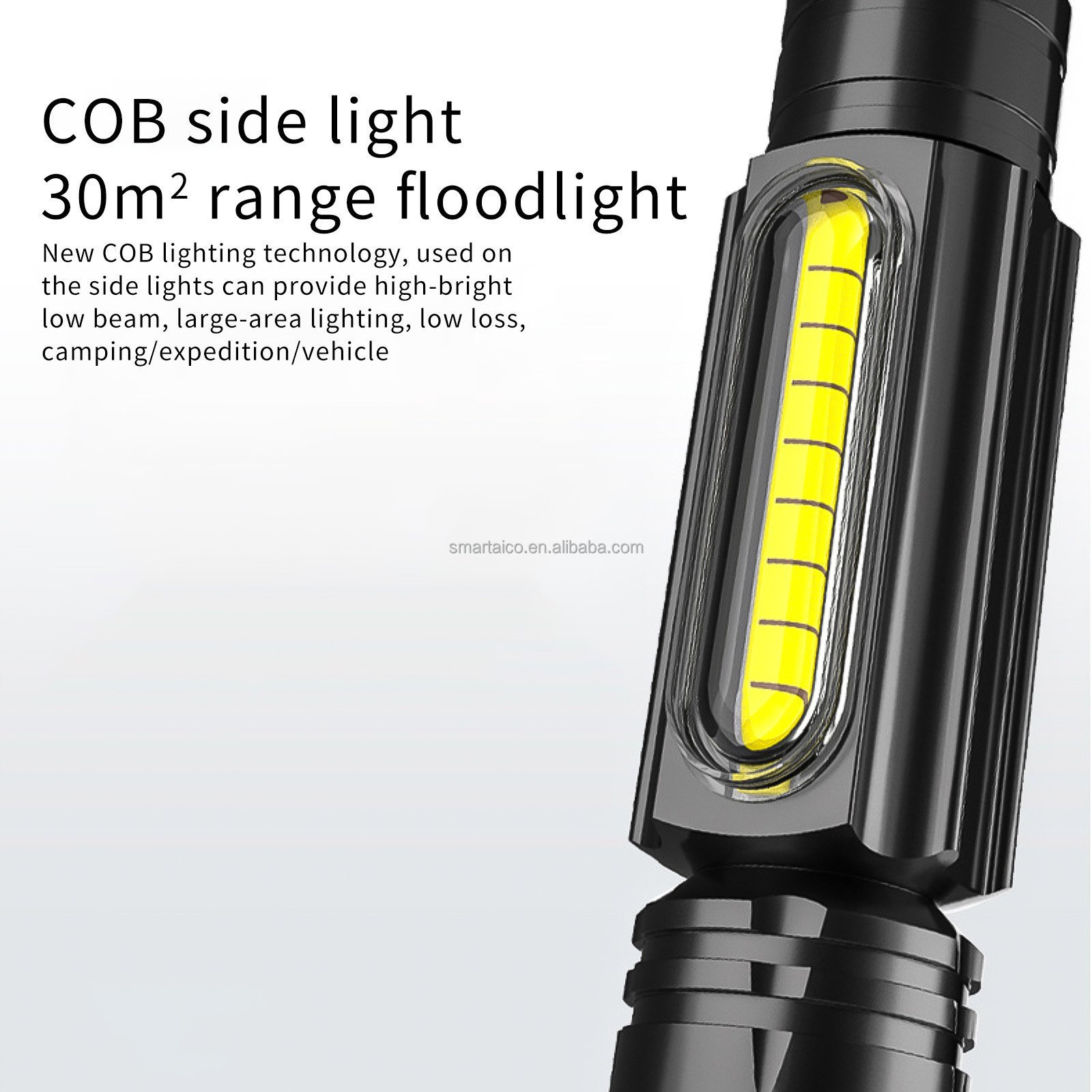 LED Torches Rechargeable Tactical Flashlights High Lumen Super Bright Mini Small Pocket Torch 6 Modes Handheld Lantern Light 10