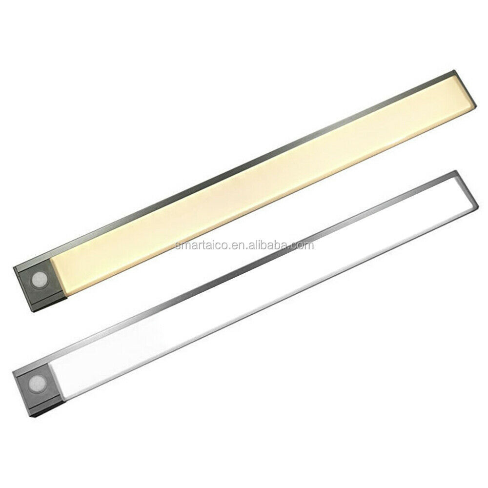 Ultra-Thin Detachable USB Rechargeable Counter Closet Wireless Under Cabinet LED Motion Sensor Lights