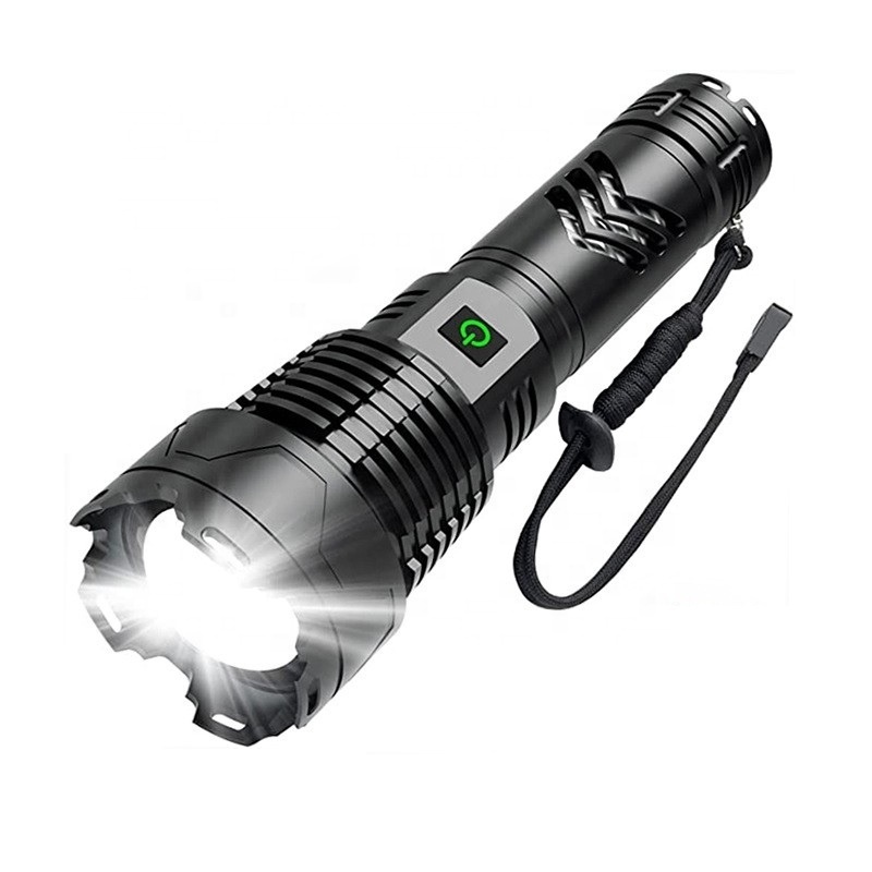 Outdoor Hiking Running Camping Emergencies Rechargeable High Lumens 3000 Lumens LED Handheld Military Grade Strong Flashlight