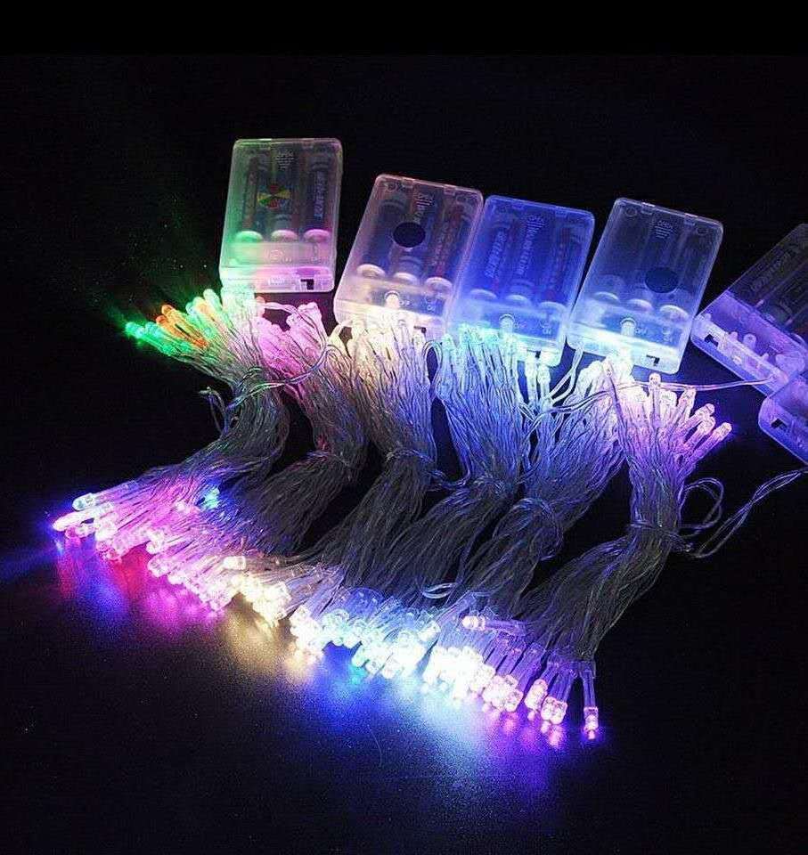 Waterproof 1M -10M LED String Fairy lights Holiday lighting Garland For Christmas Tree Wedding Party Decor Powered Battery light