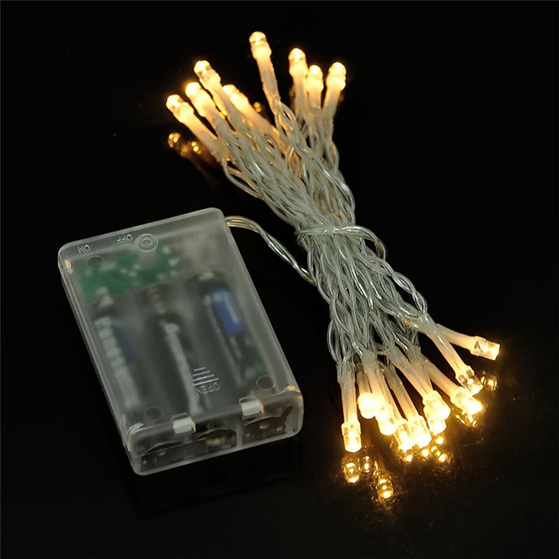 Waterproof 1M -10M LED String Fairy lights Holiday lighting Garland For Christmas Tree Wedding Party Decor Powered Battery light