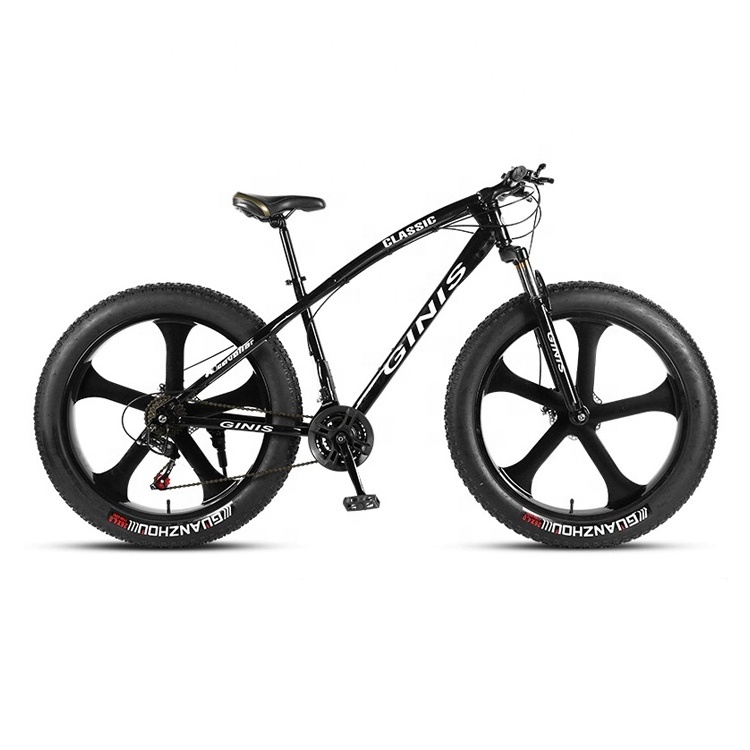 21/24/27/30 speed hot sale dual disc brake snow mountain bike 26*4.0 inch wheel tires fat tyre bike