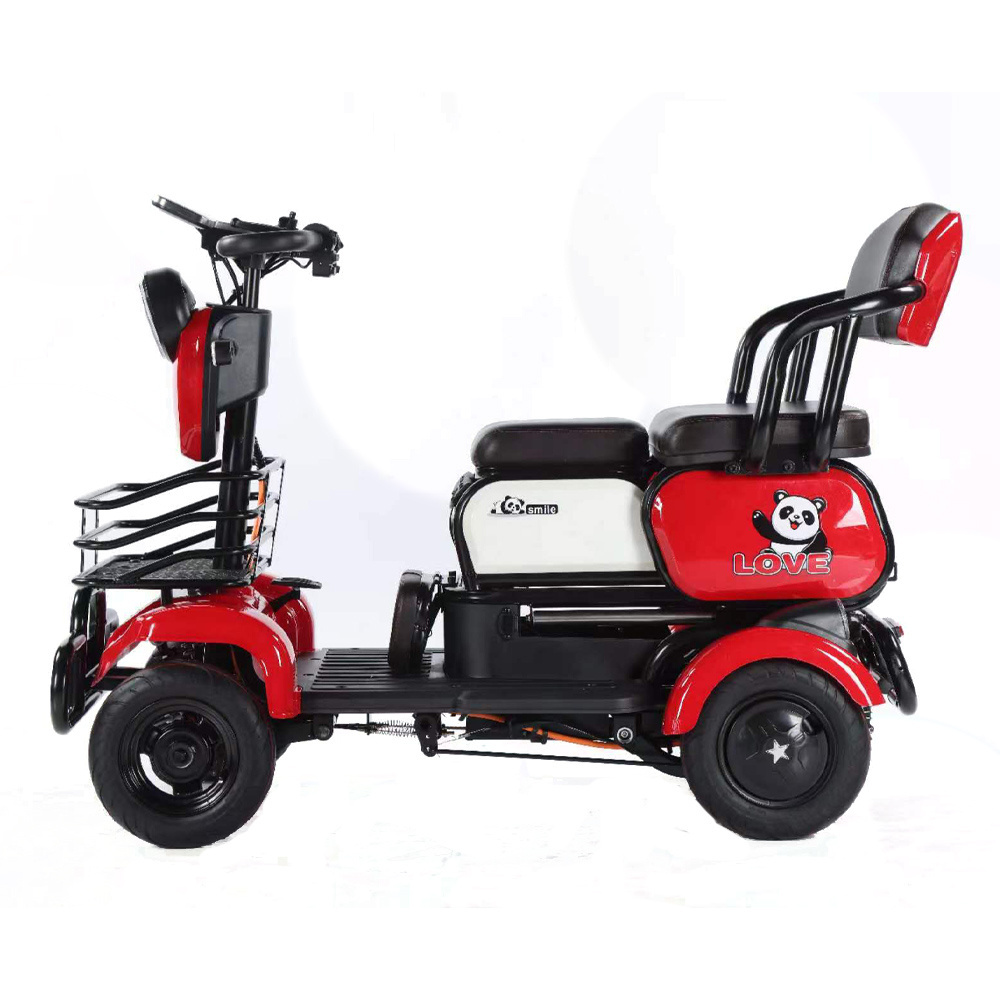 Hot Sale 600W Ebike 4 Wheel Electric Mobility Scooter City 4 Seater Electric Golf Cart With Roof