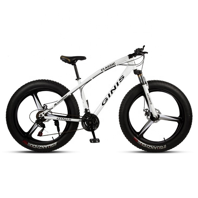 Wholesale 21/24/27/30-speed 3-spoke wheel fat tyre bike full suspension mountainbike 26 inch fat bike