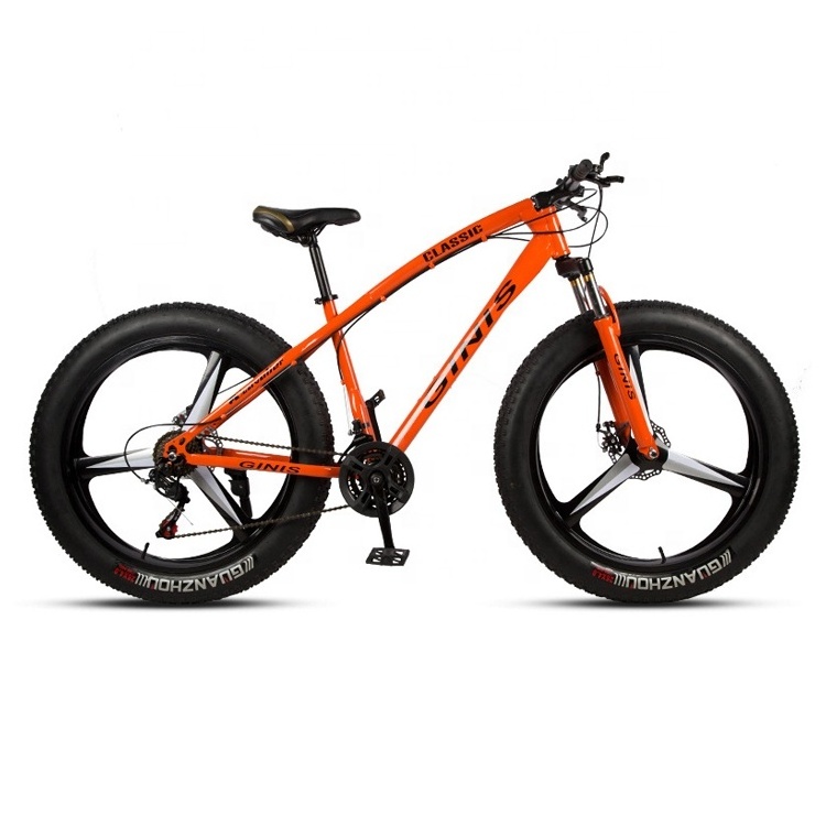 Wholesale 21/24/27/30-speed 3-spoke wheel fat tyre bike full suspension mountainbike 26 inch fat bike