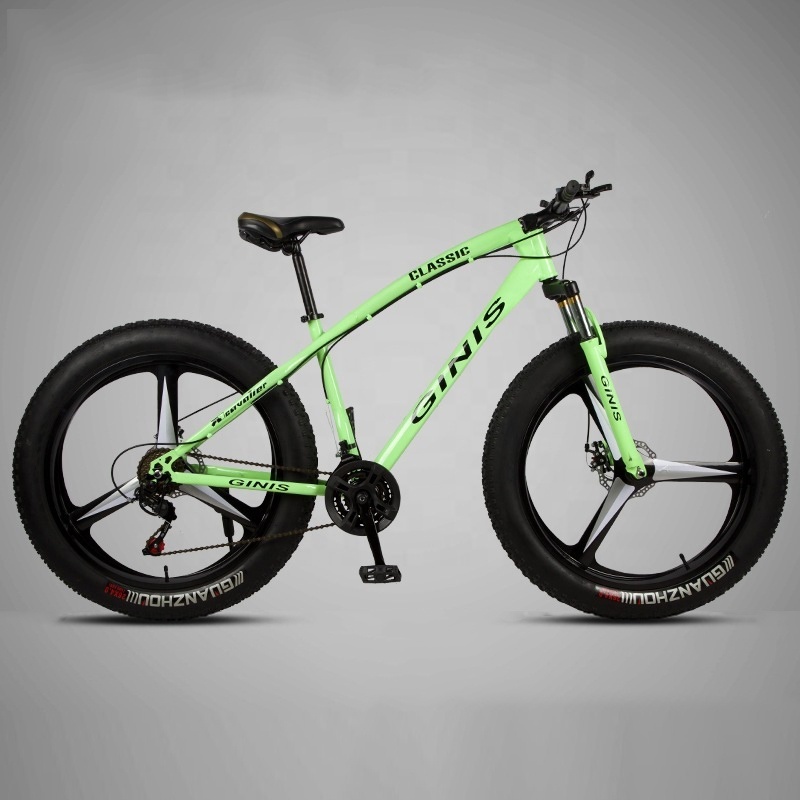 Wholesale 21/24/27/30-speed 3-spoke wheel fat tyre bike full suspension mountainbike 26 inch fat bike