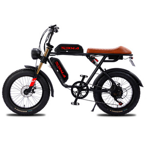 High Quality 48V 500W Fat Tire Electric Bike 20 Inch Adult E Mountain Bike 13 Ah Lithium Battery Fast E Bike For Sale