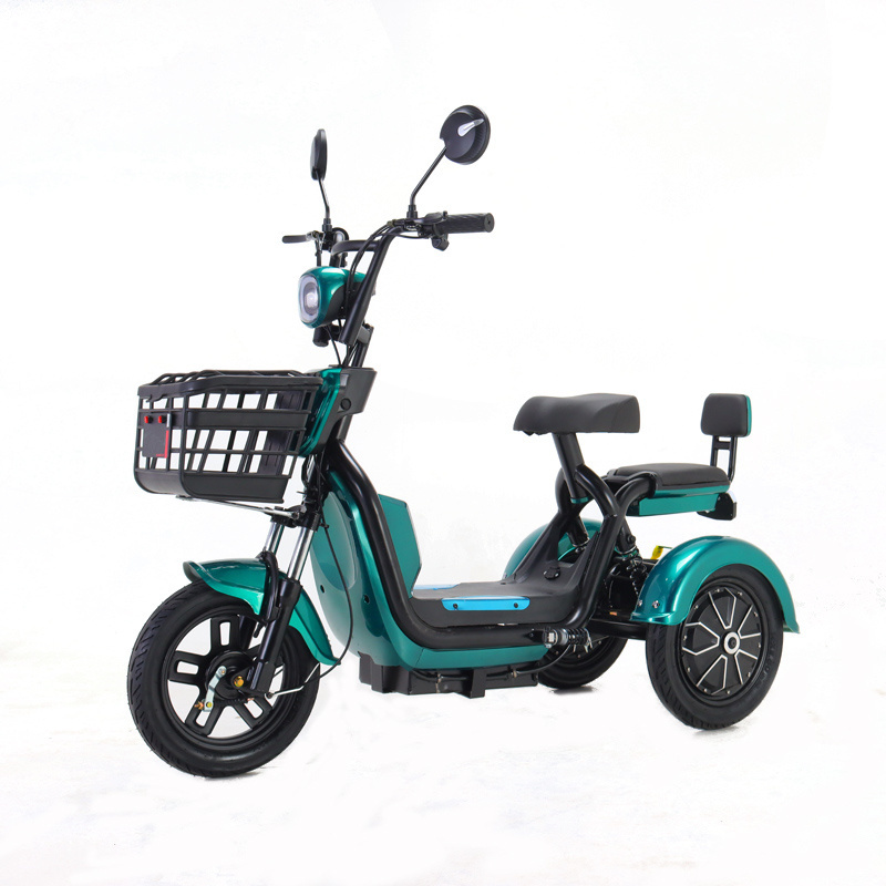 500W Three Wheel Electric Tricycle City E Bike Electric Scooter With Basket