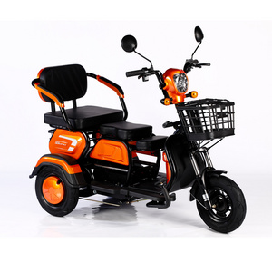 Wholesale 14 Inch Electric Cargo Tricycle Motorcycle 600W 48V E-Bike 3 Wheels Electric Bike