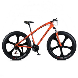 21/24/27/30 speed hot sale dual disc brake snow mountain bike 26*4.0 inch wheel tires fat tyre bike