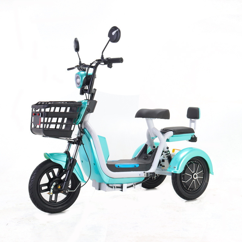 500W Three Wheel Electric Tricycle City E Bike Electric Scooter With Basket