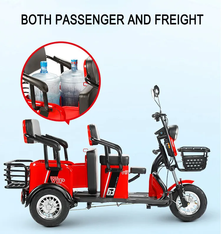 Hot Sale Electric Cargo Tricycle 800W/1000W OEM 3 wheel Cargo Tricycle For Adult