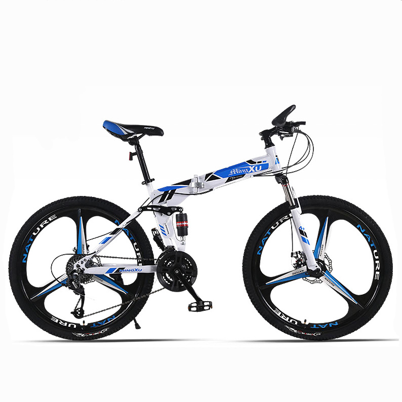 2023 Hot Sale Mountain Bike Double Wall Rims Outdoor Cycling Variable Speed Bicycle 26 Inch Folding Bike