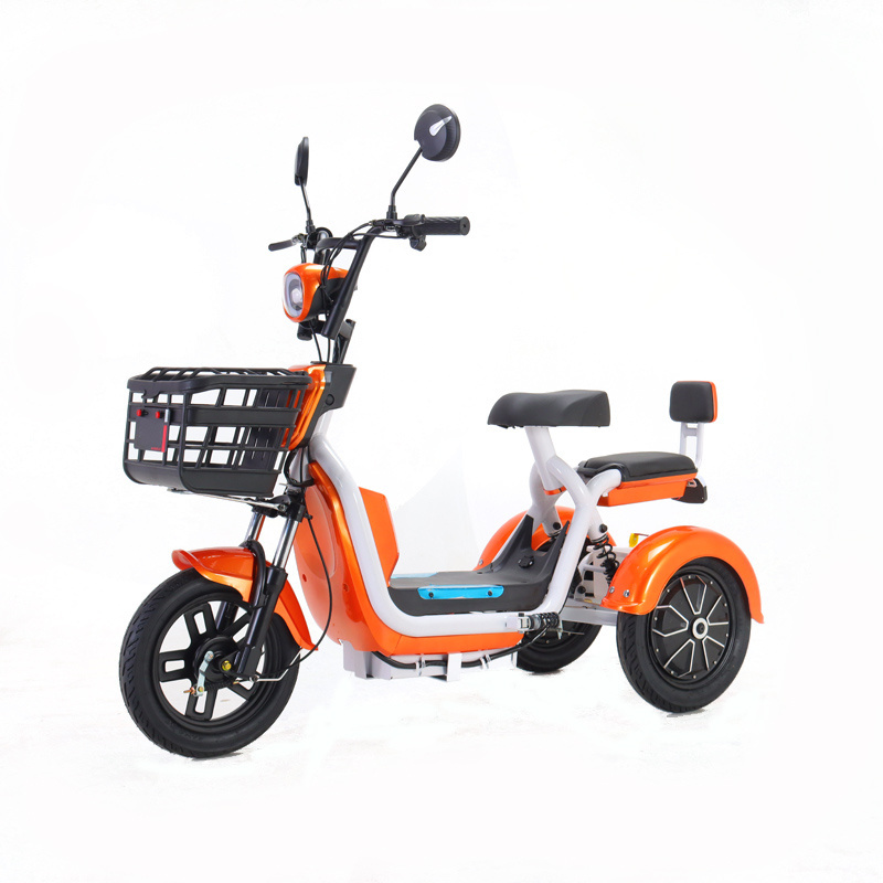 500W Three Wheel Electric Tricycle City E Bike Electric Scooter With Basket