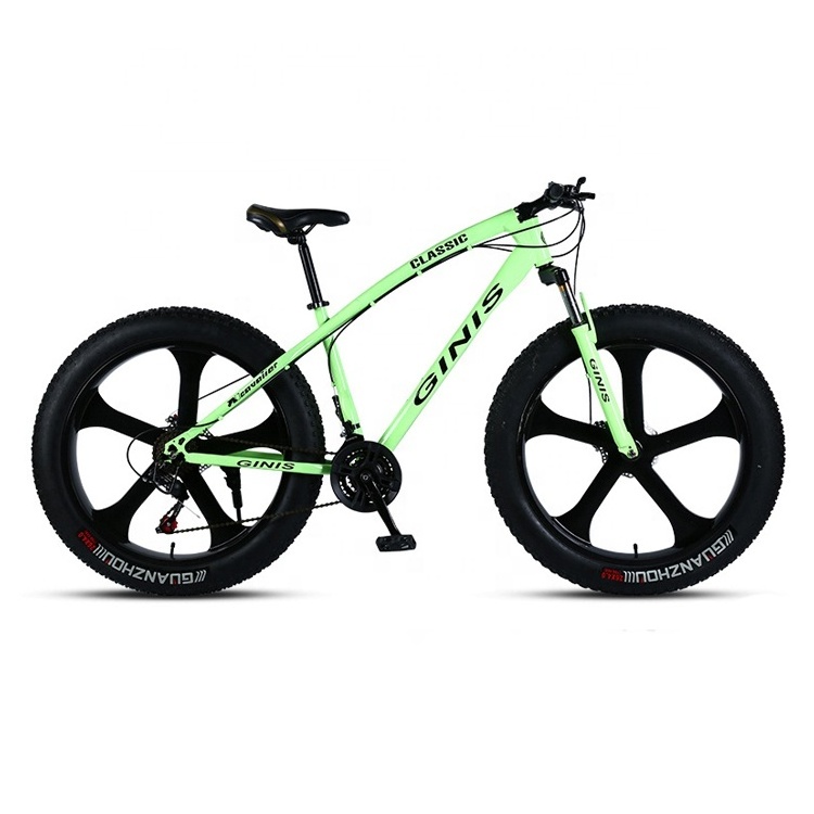 21/24/27/30 speed hot sale dual disc brake snow mountain bike 26*4.0 inch wheel tires fat tyre bike