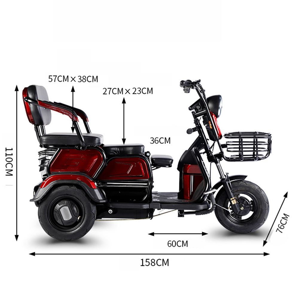 600W/800W/1000W  Electric Tricycle Bike Cheap Electric Tricycle For Adults