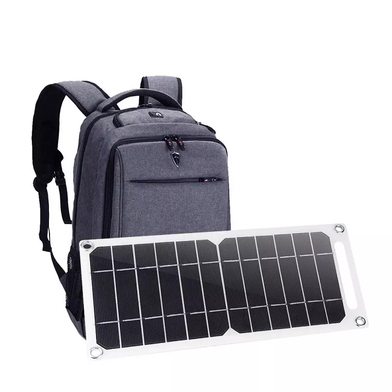 Smart Electronics backpack solar charger 6W 5V outdoor solar cell phone charging plate flexible solar panel