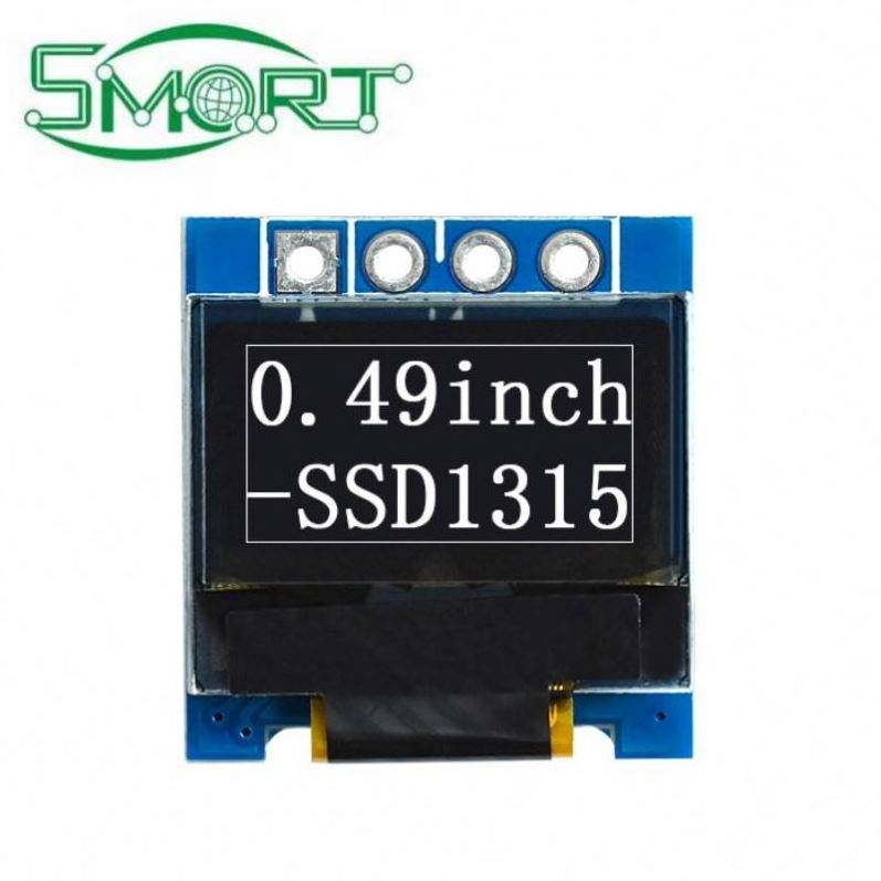 0.49 inch mini OLED Display Module 4-Pin 64x32 Serial Port IIC Driver SSD1315 Screen Display