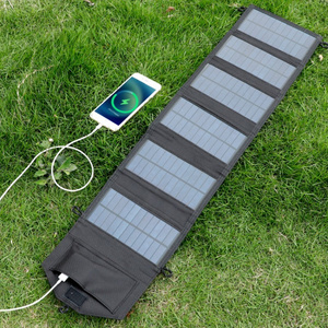 Charging Board Photovoltaic Single Crystal 5V 9V 30W Mobile Phone Fast Charging Outdoor Folding Mobile Power Supply Solar Panel