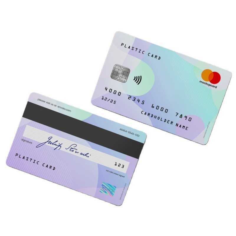 Custom Logo Gift Member PVC id Card Blank Visa Bank Credit Cards With Magnetic Stripe