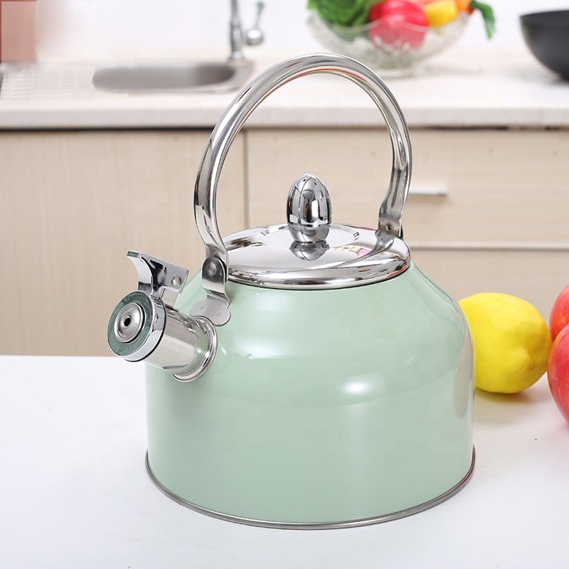 Whistling Tea Kettle Stainless Steel Teapot, Tea kettle for Stove top, novelty tea Kettle for Home & Kitchen 3L