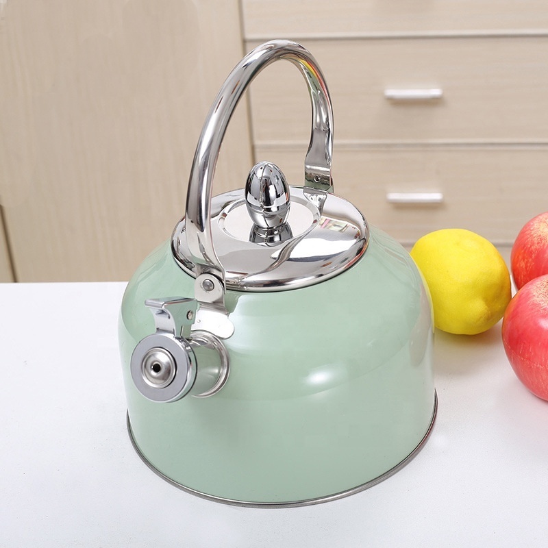 Whistling Tea Kettle Stainless Steel Teapot, Tea kettle for Stove top, novelty tea Kettle for Home & Kitchen 3L