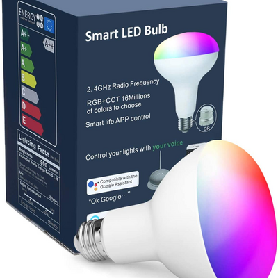 BR30 Smart Bulbs Wifi Alexa Bulb Led Light Bluetooth Speaker Edison Bulb