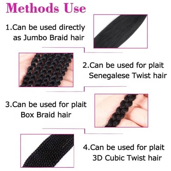 Free Sample Synthetic Pre Stretched Yaki Ombre Braiding Hair For Wholesale Braid Hair Prestretched Braiding Hair Extension