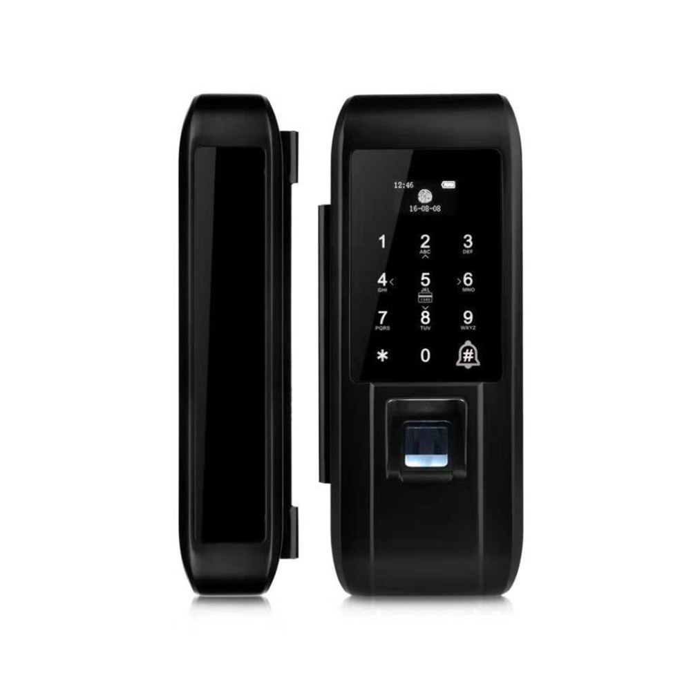 Office Home Apartment Intelligent Locker Standalone Rfid Waterproof Biometric Access Control Fingerprint Glass Door Lock