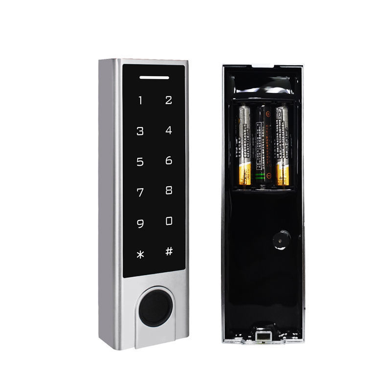 Touchscreen Smart Doorlock Waterproof Outdoor Gate Rim Lock Fingerprint Door Lock Digital Keypad Code Electronic Lock