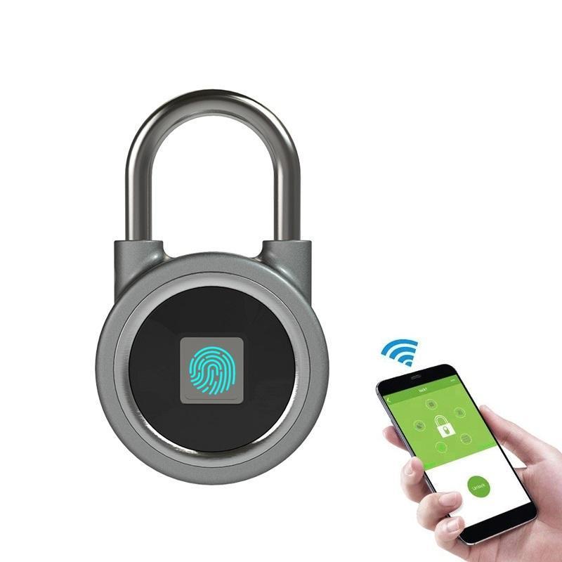 Goldbridge iLock Fingerprint Padlock With Mobile Phone App Unlock Electronic Padlock Bicycle Padlock