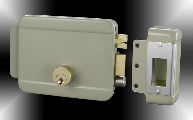 High Security electric rim door lock with Keys both Inside and Outside