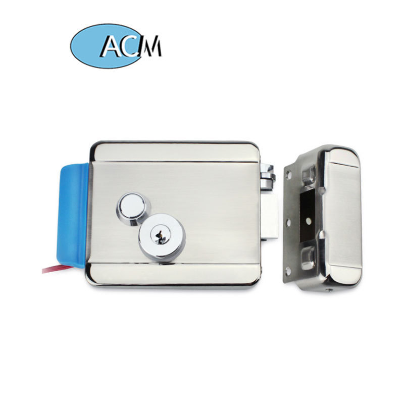 High Security Stainless steel Electric Rim Door Lock 12V Electric Rim Lock