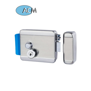 High Security Stainless steel Electric Rim Door Lock 12V Electric Rim Lock