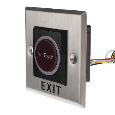 Wall Mounted Infrared Sensor No Touch Access Control Exit Button