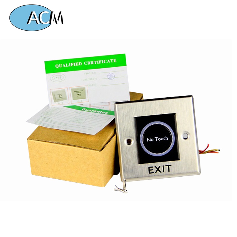 Wall Mounted Infrared Sensor No Touch Access Control Exit Button