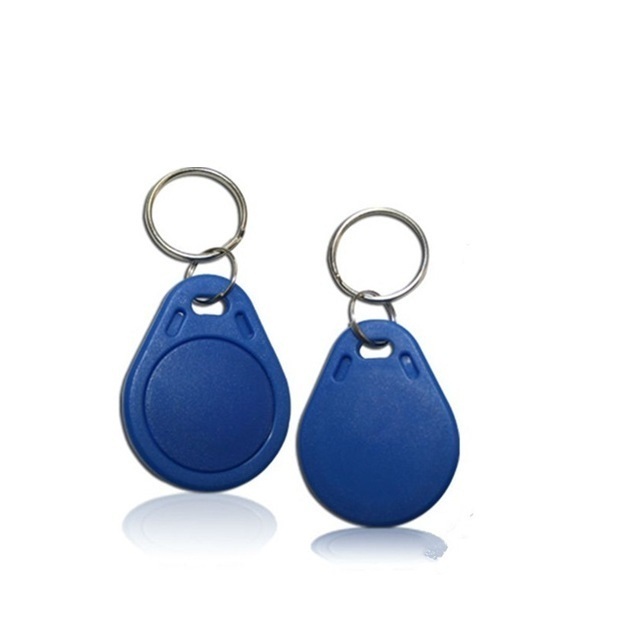 Blank Custom Logo 125KHz 13.56MHz PVC NFC Keychain Plastic Keyfob RFID Key Fob door card key