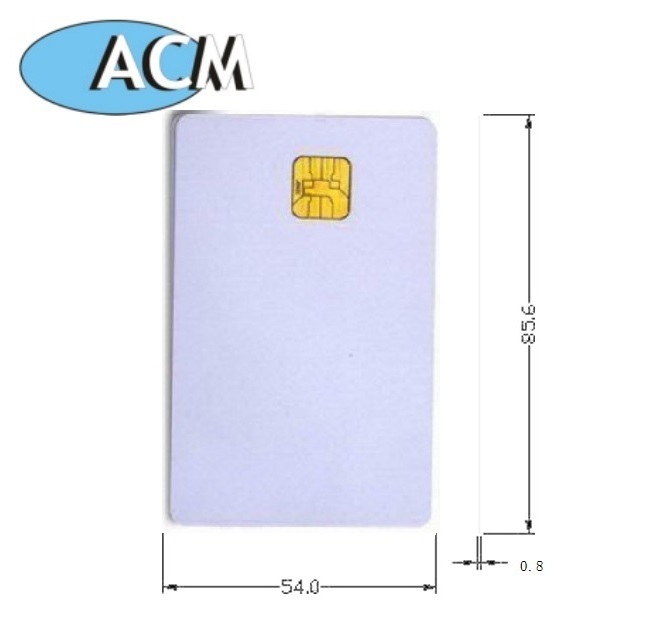 ISO7810 blank plastic printable proximity student/parking/city Sle4442 Smart RFID Chip Credit contact card