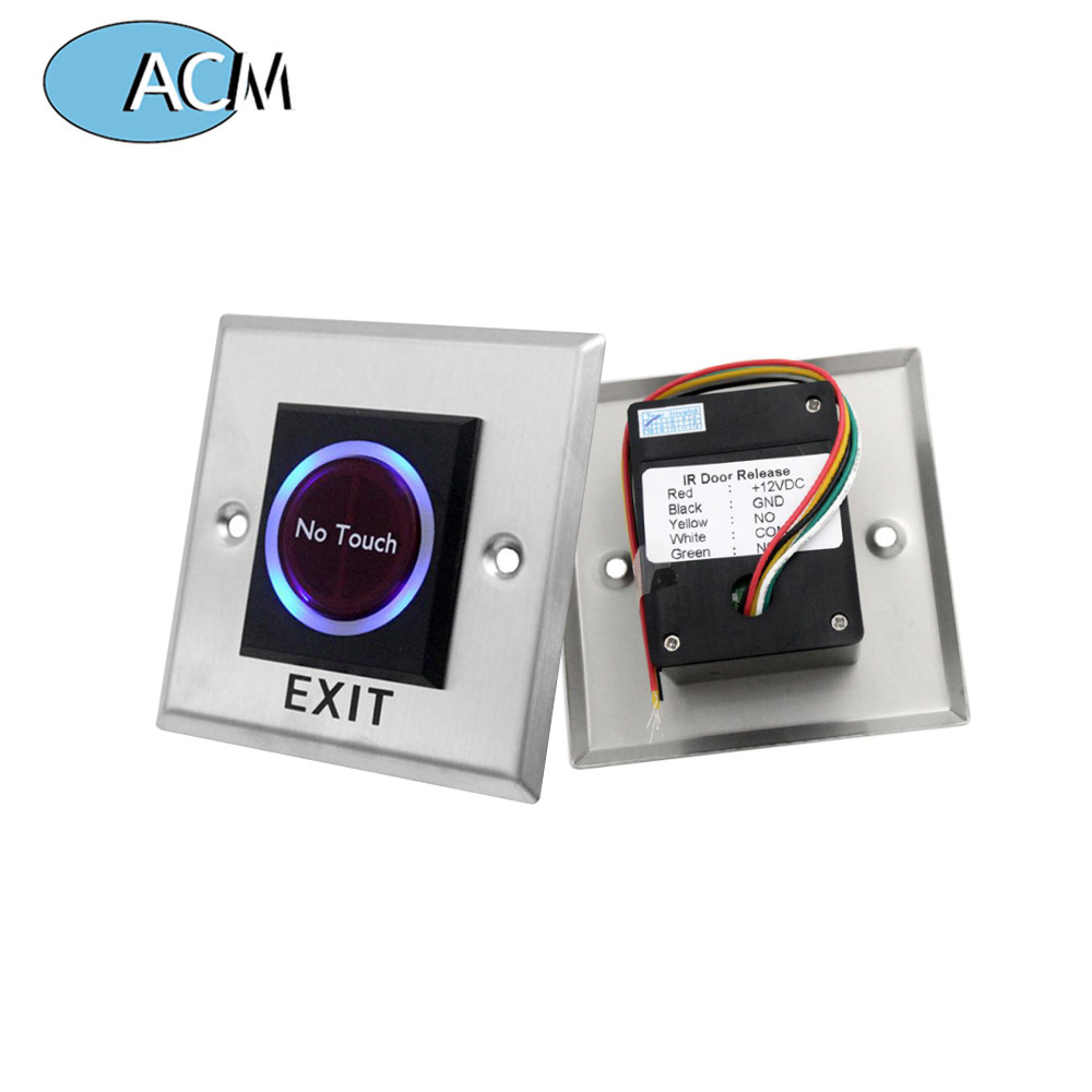 Wall Mounted Infrared Sensor No Touch Access Control Exit Button