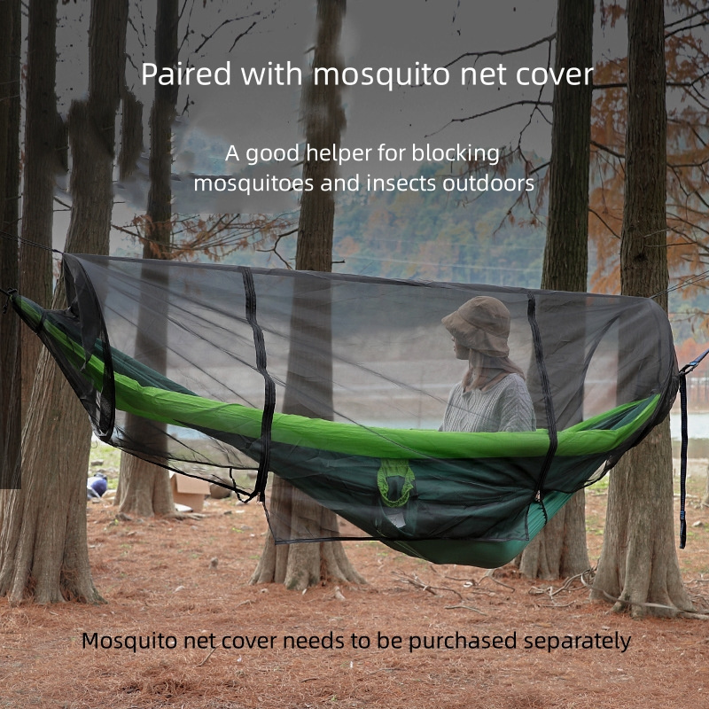 Outdoor products Tent camping Outdoor waterproof double single person travel camping Portable hammock with mosquito net