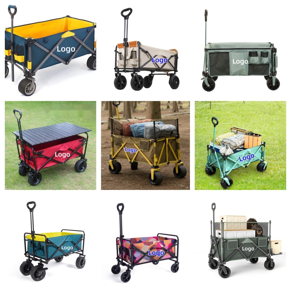 camping hiking equipment outdoor products camping  outdoor storage camping kit Folding travel Cart outdoor  trolley