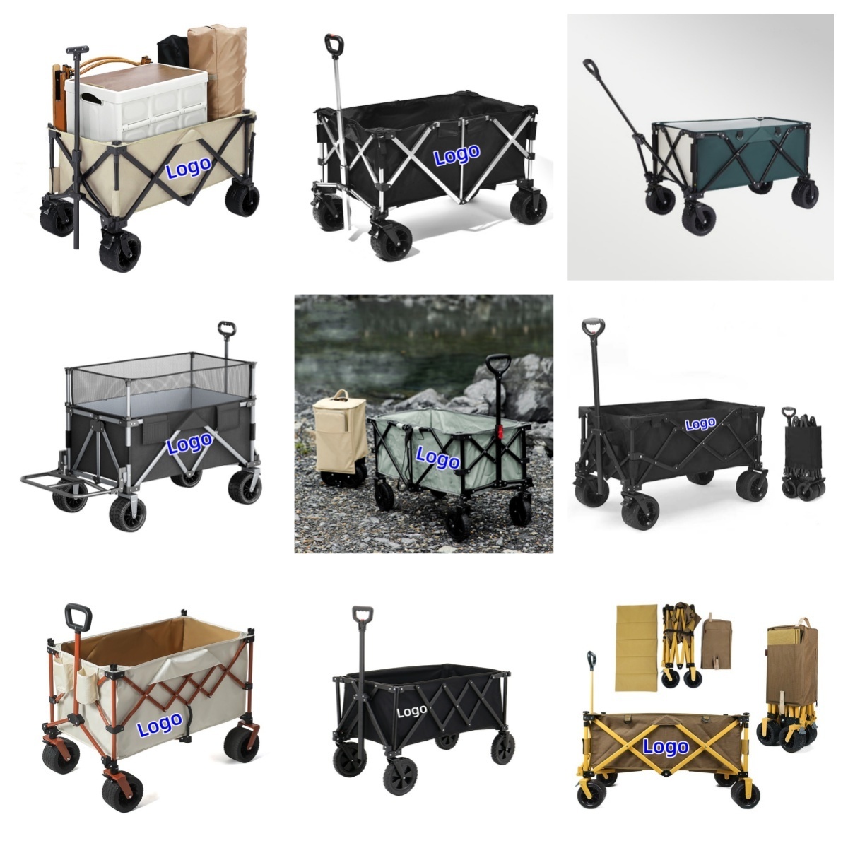 camping hiking equipment outdoor products camping  outdoor storage camping kit Folding travel Cart outdoor  trolley