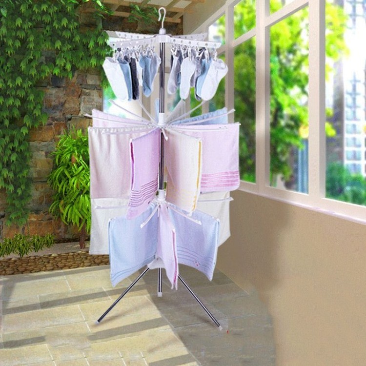 Rotating  Towel Drying Shelf  Metal Socks Under Ware Rack Household Large Capacity Hanger Air For Clothes